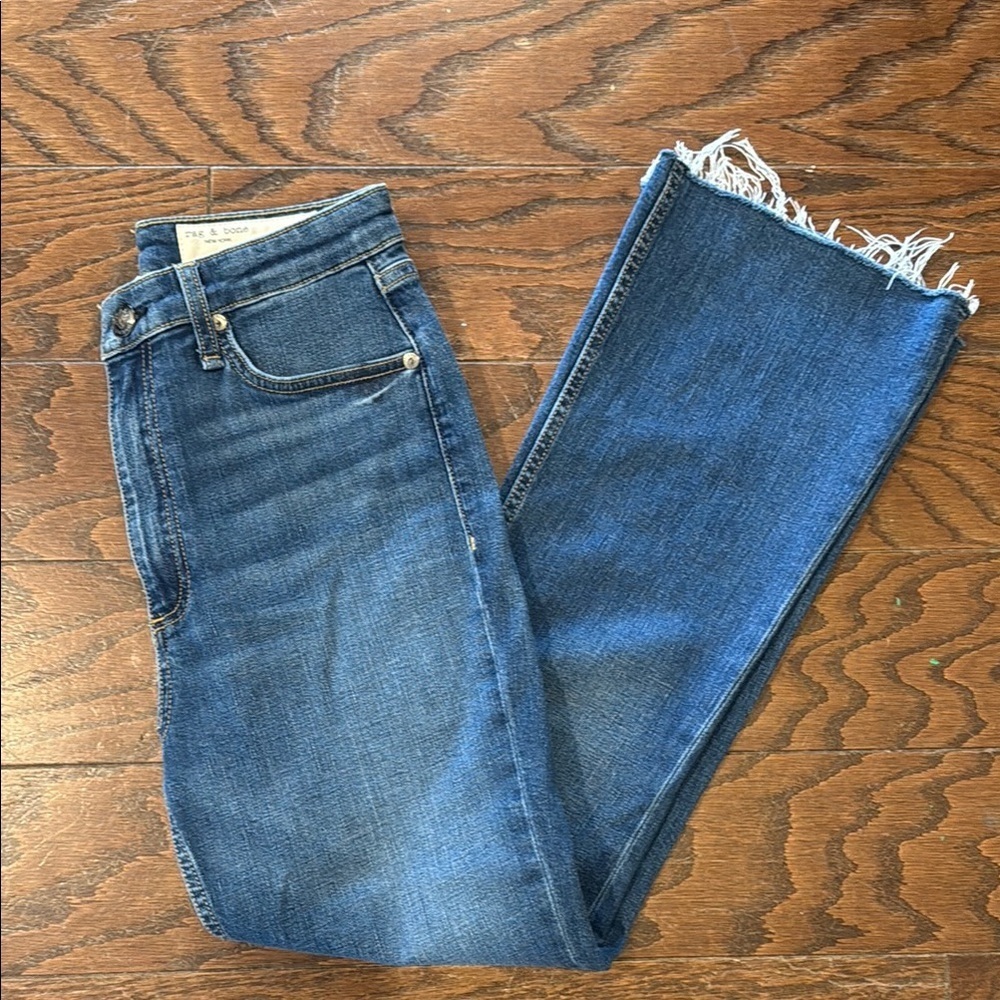 Rag & Bone Casey high rise ankle flare jeans, size 27 - Picture 3 of 10